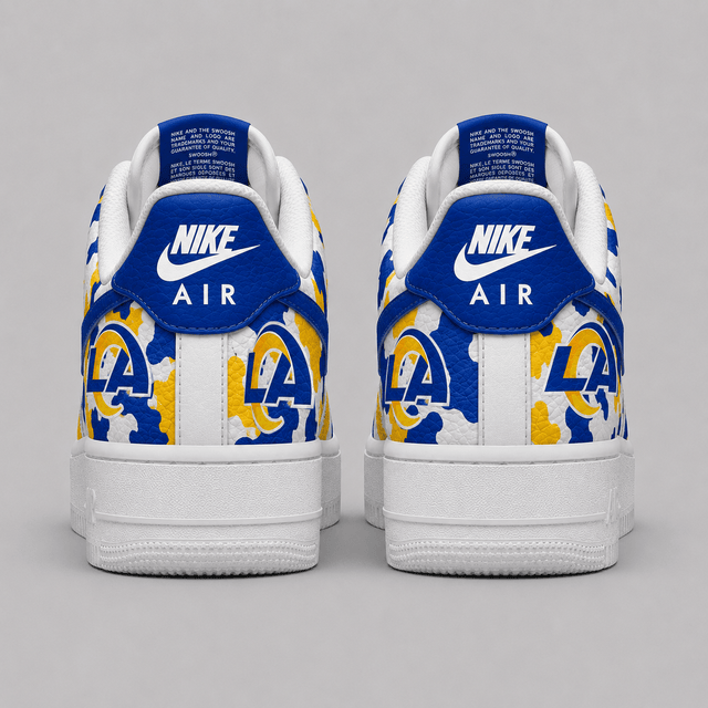 [SPECIAL OFFER] NEW CUSTOMIZED NFL22 LAR LOS ANGELES RAMS AF1 SHOES