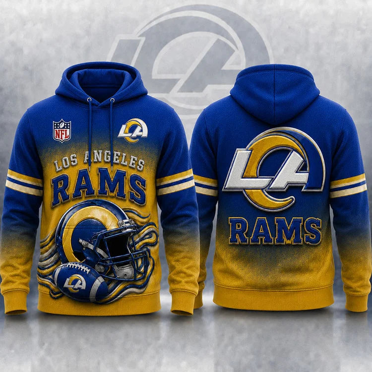 LIMITED EDITION - NEW CUSTOMIZED NFL22 LOS ANGELES RAMS T-SHIRTS, POLO, SWEASHIRTS, V-NECK T-SHIRT, HOODIE & ZIP HOODIE