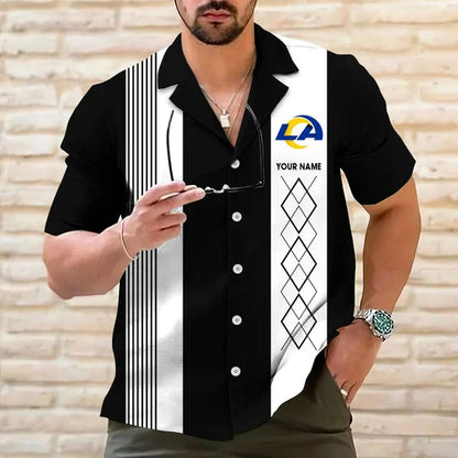 LIMITED EDITION - NEW CUSTOMIZED NFL22 LAR LOS ANGELES RAMS HAWAIIAN SHIRT