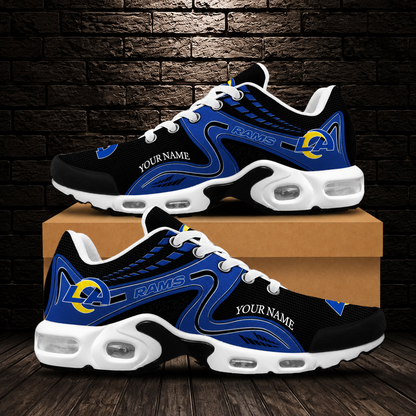 LIMITED EDITION - NEW CUSTOMIZED NFL22 LAR LOS ANGELES RAMS AIR MAX PLUS SNEAKERS
