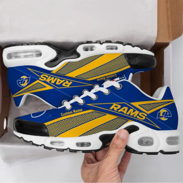 LIMITED EDITION - NEW CUSTOMIZED NFL22 LAR LOS ANGELES RAMS AIR MAX PLUS SNEAKERS