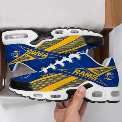 LIMITED EDITION - NEW CUSTOMIZED NFL22 LAR LOS ANGELES RAMS AIR MAX PLUS SNEAKERS