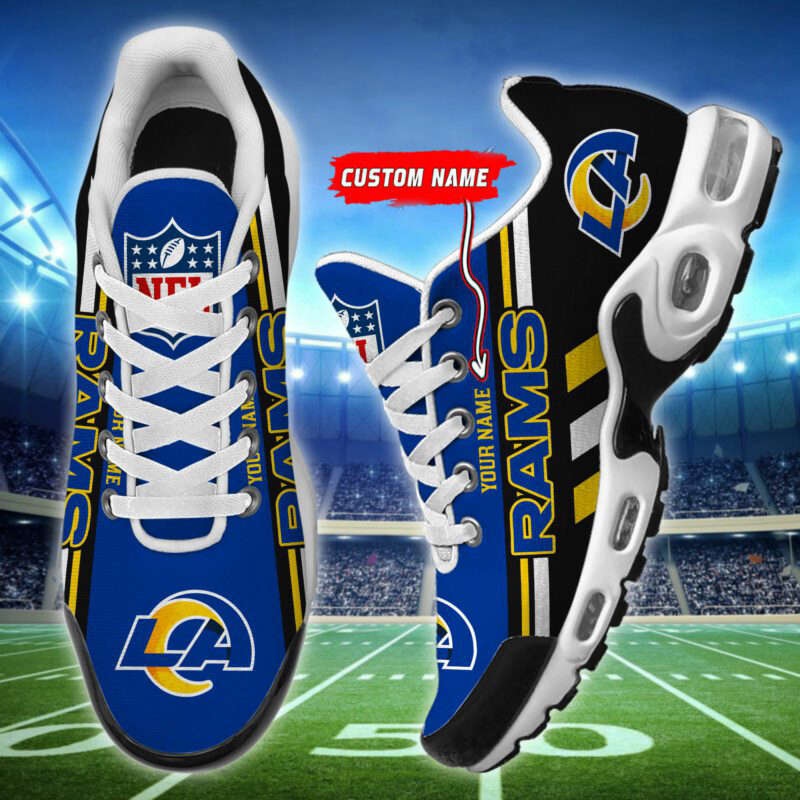 LIMITED EDITION - NEW CUSTOMIZED NFL22 LAR LOS ANGELES RAMS AIR MAX PLUS SNEAKERS