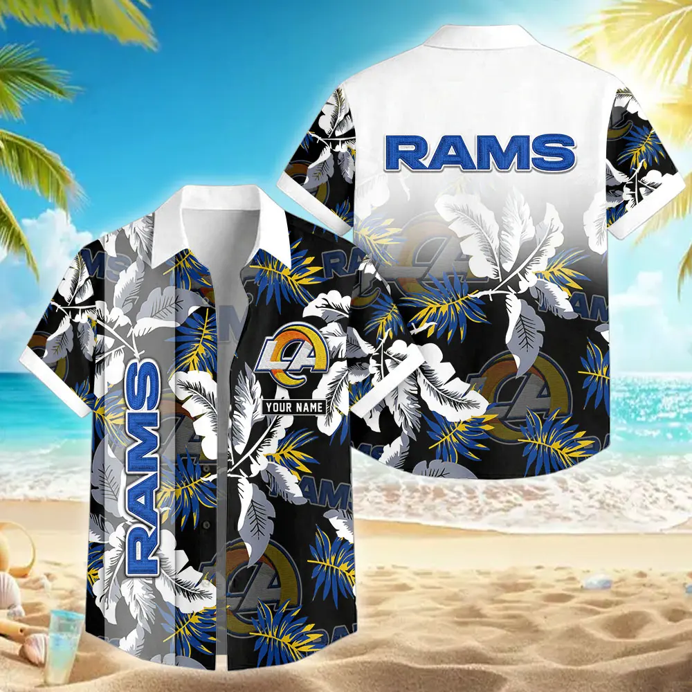 [SPECIAL OFFER] NEW CUSTOMIZED NFL22 LAR LAR LOS ANGELES RAMS UNISEX HAWAIIAN SHIRT