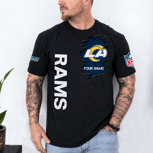 LIMITED EDITION - NEW CUSTOMIZED NFL22 LAR LOS ANGELES RAMS T-SHIRT, POLO SHIRT, ZIP POLO SHIRT, SWEATSHIRT, HOODIE & ZIP HOODIE