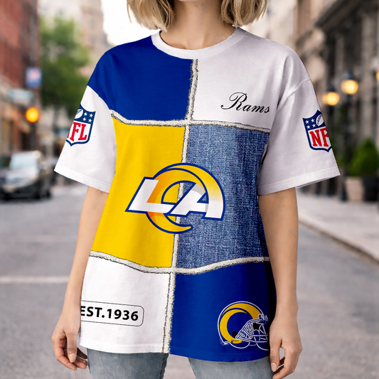 LIMITED EDITION - NEW CUSTOMIZED NFL22 LAR LOS ANGELES RAMS UNISEX T-SHIRT, POLO, HOODIE & JACKETS