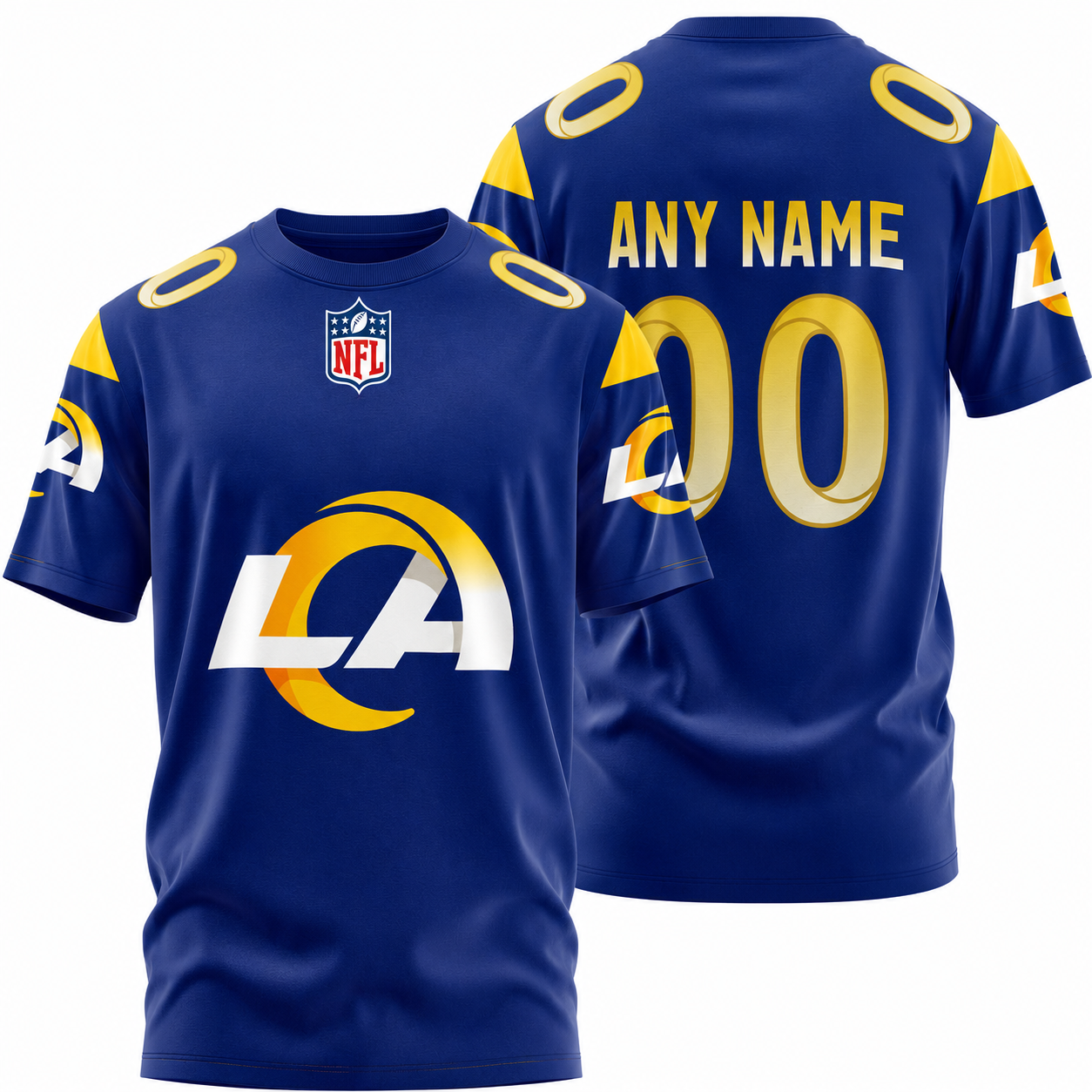 LIMITED EDITION - NEW CUSTOMIZED NFL22 LAR LOS ANGELES RAMS T-SHIRT, POLO SHIRT, ZIP POLO SHIRT, SWEATSHIRT, HOODIE & ZIP HOODIE