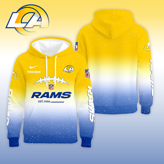 LIMITED EDITION - NEW CUSTOMIZED NFL22 LAR LOS ANGELES RAMS UNISEX T-SHIRT, POLO, HOODIE & JACKETS