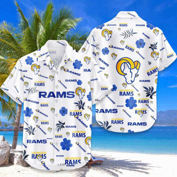 LIMITED EDITION - NEW CUSTOMIZED NFL22 LAR LOS ANGELES RAMS UNISEX HAWAIIAN SHIRT