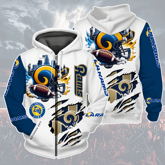 LIMITED EDITION - NEW CUSTOMIZED NFL22 LAR LOS ANGELES RAMS UNISEX T-SHIRT, POLO, HOODIE & JACKETS
