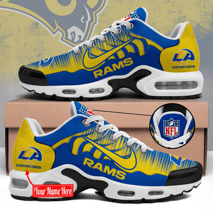 LIMITED EDITION - NEW CUSTOMIZED NFL22 LAR LOS ANGELES RAMS UNISEX AIR MAX PLUS SNEAKERS