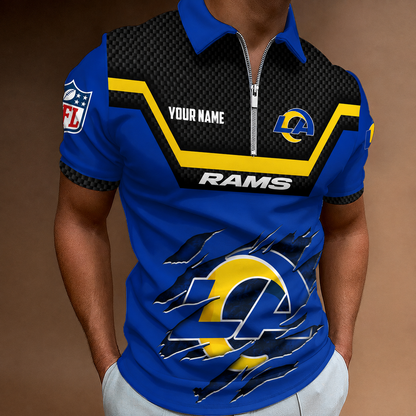 LIMITED EDITION - NEW CUSTOMIZED NFL22 LAR LOS ANGELES RAMS T-SHIRT, POLO SHIRT, ZIP POLO SHIRT, SWEATSHIRT, HOODIE & ZIP HOODIE