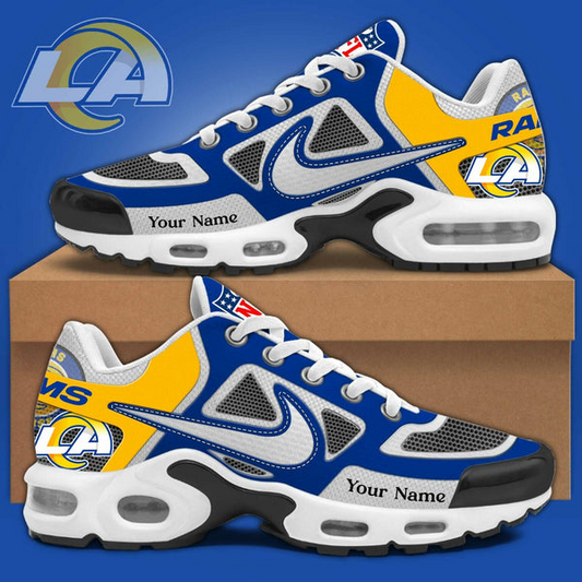 LIMITED EDITION - NEW CUSTOMIZED NFL22 LAR LOS ANGELES RAMS UNISEX AIR MAX PLUS SNEAKERS