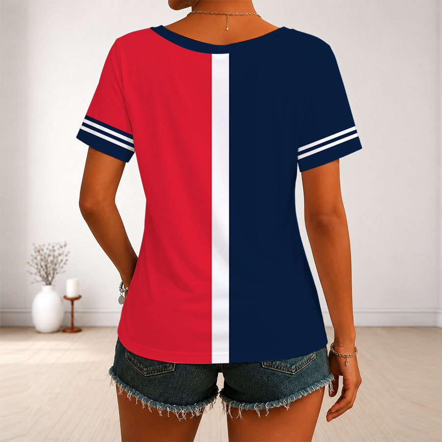 LIMITED EDITION - NEW CUSTOMIZED MLB22 MTS MINNESOTA TWINS V-NECK FEMALE SHIRT