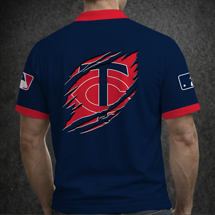 [FLASH SALE] NEW CUSTOMIZED MLB22 MTS MINNESOTA TWINS POLO SHIRT