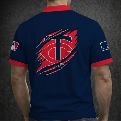 [FLASH SALE] NEW CUSTOMIZED MLB22 MTS MINNESOTA TWINS POLO SHIRT