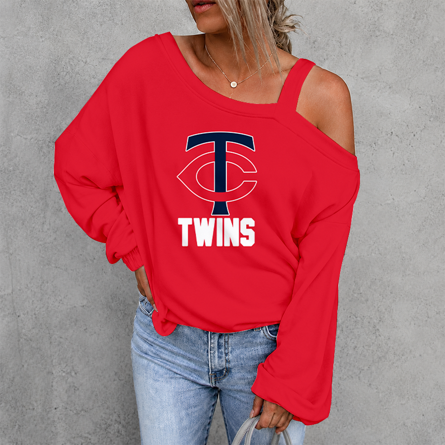 [FLASH SALE] NEW CUSTOMIZED MLB22 MTS MINNESOTA TWINS DROP SHOULDER SWEATSHIRT