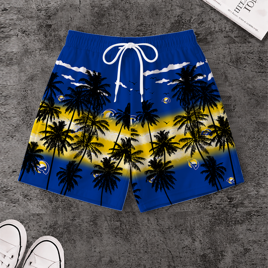 LIMITED EDITION - NEW CUSTOMIZED NFL22 LAR LOS ANGELES RAMS SHORT PANTS