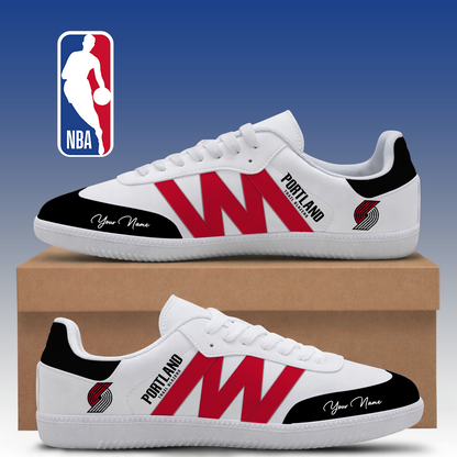 LIMITED EDITION - NEW CUSTOMIZED NBA22 PTB PORTLAND TRAIL BLAZERS CLASSIC SNEAKERS