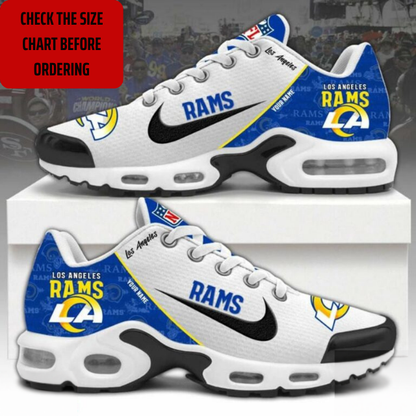 ELITE EDITION - NEW CUSTOMIZED NFL22 LAR LOS ANGELES RAMS AIR MAX PLUS SNEAKERS