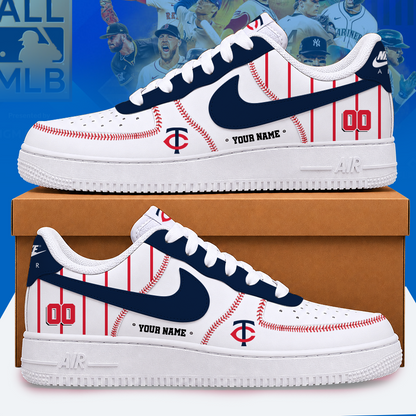 [FLASH SALE] NEW CUSTOMIZED MLB22 MTS MINNESOTA TWINS AF1 SHOES