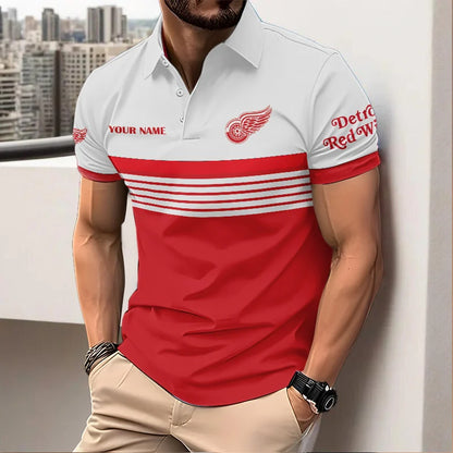 VIRAL EDITION - NEW CUSTOMIZED NHL22 DRW DETROIT RED WINGS POLO SHIRT, ZIP POLO SHIRT & T-SHIRTS