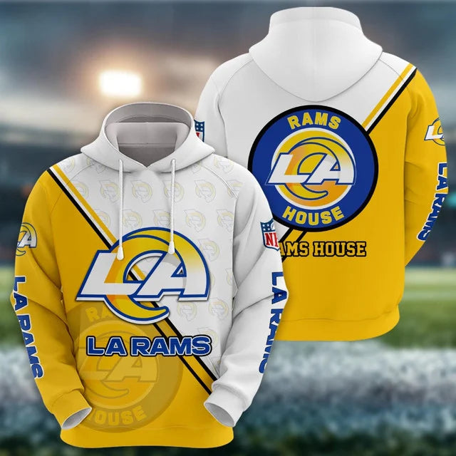 ELITE EDITION - NEW CUSTOMIZED NFL22 LAR LOS ANGELES RAMS HOODIE, ZIP HOODIE, T-SHIRT, POLO SHIRT, ZIP POLO SHIRT & SWEATSHIRT