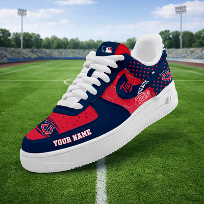 LIMITED EDITION - NEW CUSTOMIZED MLB22 MTS MINNESOTA TWINS AF1 SNEAKERS
