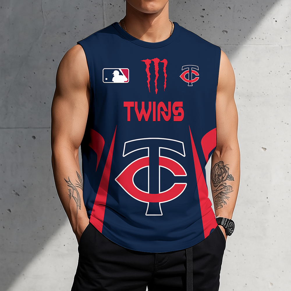 LIMITED EDITION - NEW CUSTOMIZED MLB22 MTS MINNESOTA TWINS MEN'S GYM SHIRT