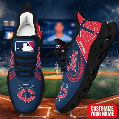 LIMITED EDITION - NEW CUSTOMIZED MLB22 MTS MINNESOTA TWINS PREMIUM CLUNKY SNEAKERS