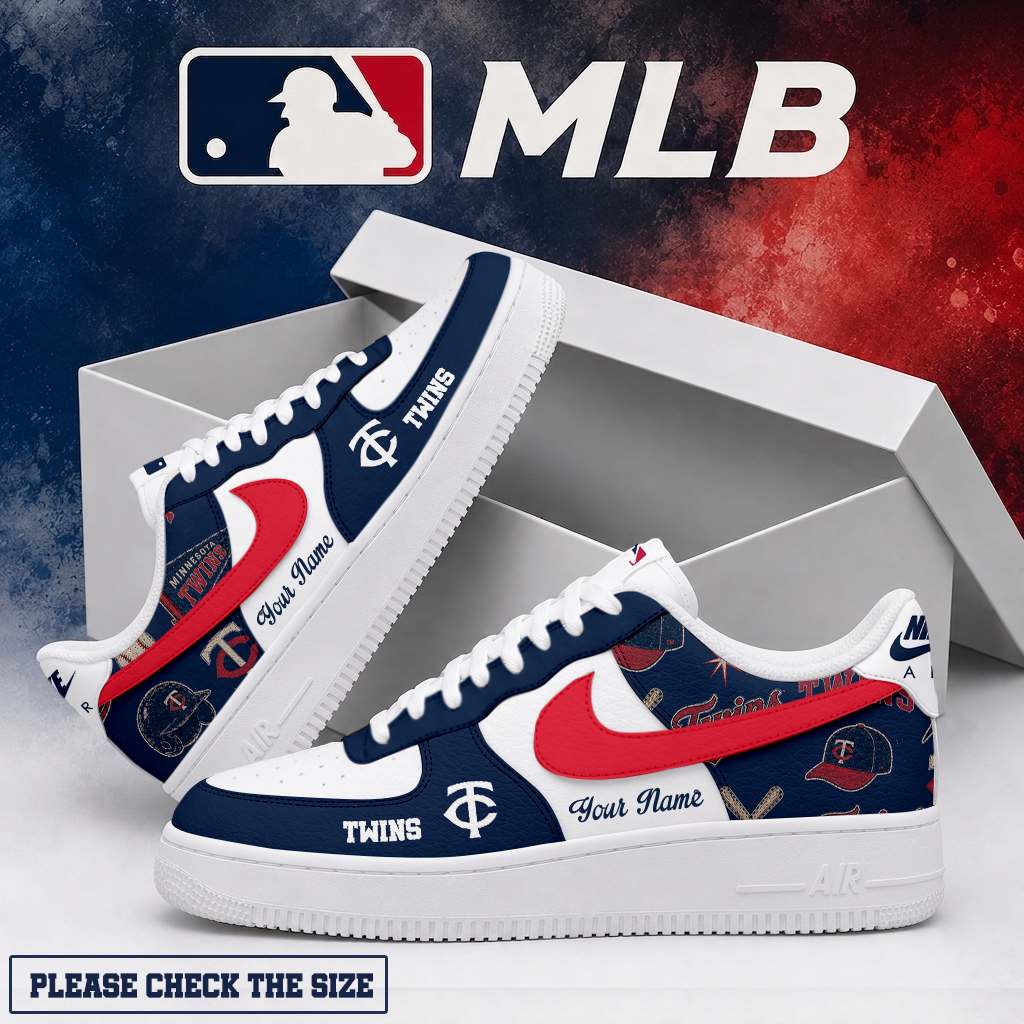 LIMITED EDITION - NEW CUSTOMIZED MLB22 MTS MINNESOTA TWINS AF1 SHOES