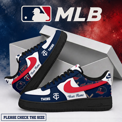 LIMITED EDITION - NEW CUSTOMIZED MLB22 MTS MINNESOTA TWINS AF1 SHOES