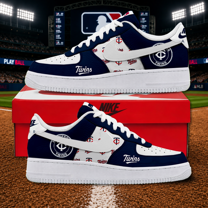 LIMITED EDITION - NEW CUSTOMIZED MLB22 MTS MINNESOTA TWINS AF1 SHOES