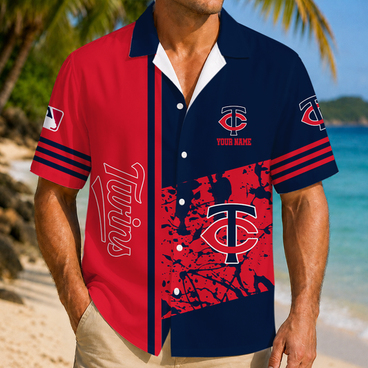 LIMITED EDITION - NEW CUSTOMIZED MLB22 MTS MINNESOTA TWINS UNISEX HAWAIIAN SHIRT