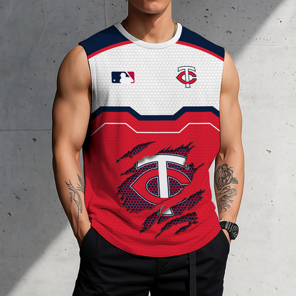 LIMITED EDITION - NEW CUSTOMIZED MLB22 MTS MINNESOTA TWINS MEN'S GYM SHIRT