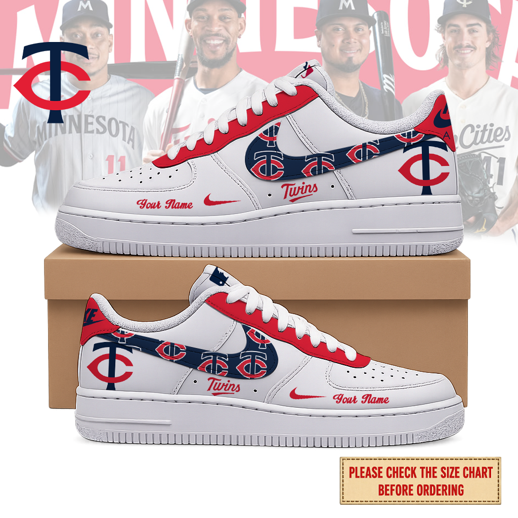 LIMITED EDITION - NEW CUSTOMIZED MLB22 MTS MINNESOTA TWINS AF1 SHOES