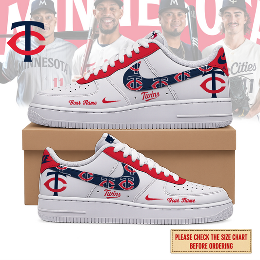 LIMITED EDITION - NEW CUSTOMIZED MLB22 MTS MINNESOTA TWINS AF1 SHOES