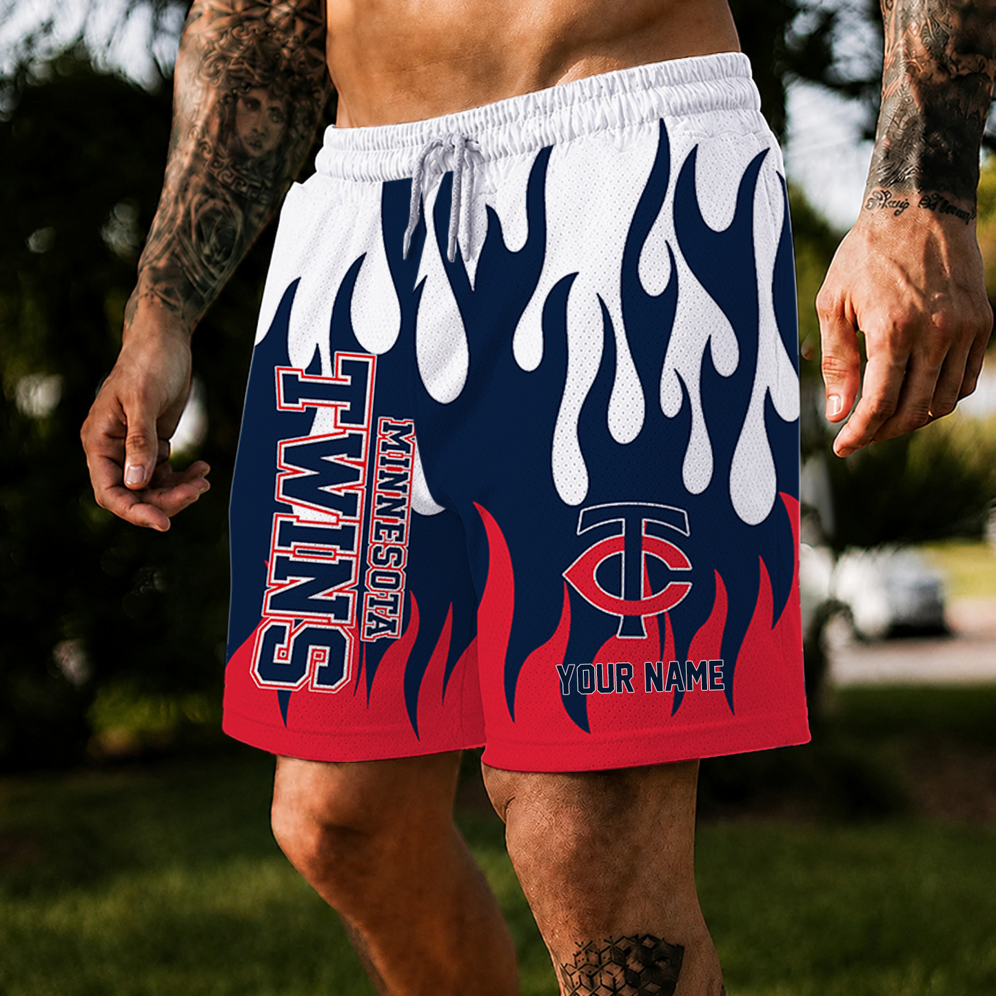 [FLASH SALE] NEW CUSTOMIZED MLB22 MTS MINNESOTA TWINS SHORT PANTS