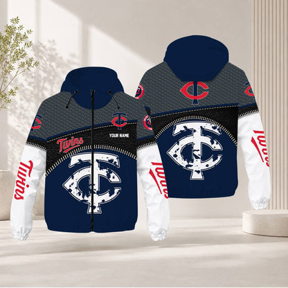 LIMITED EDITION - NEW CUSTOMIZED MLB22 MTS MINNESOTA TWINS WINDBREAKER JACKET