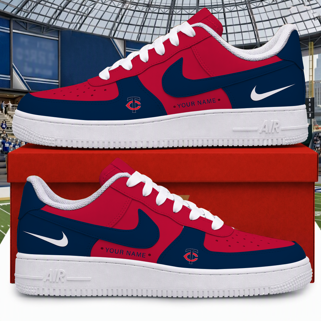 [FLASH SALE] NEW CUSTOMIZED MLB22 MTS MINNESOTA TWINS AF1 SHOES