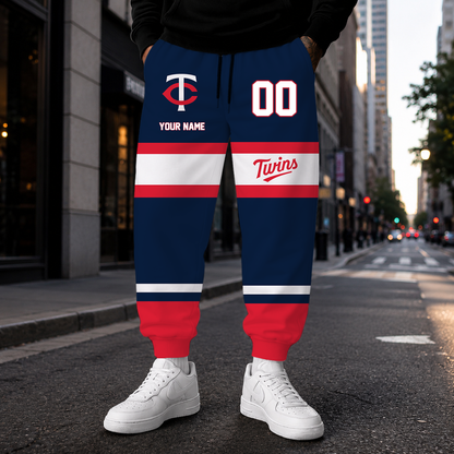 VIRAL EDITION - NEW CUSTOMIZED MLB22 MTS MINNESOTA TWINS SWEATPANTS