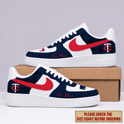 LIMITED EDITION - NEW CUSTOMIZED MLB22 MTS MINNESOTA TWINS AF1 SHOES