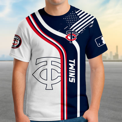 ELITE EDITION - NEW CUSTOMIZED MLB22 MTS MINNESOTA TWINS POLO SHIRT, ZIP POLO SHIRT & T-SHIRTS