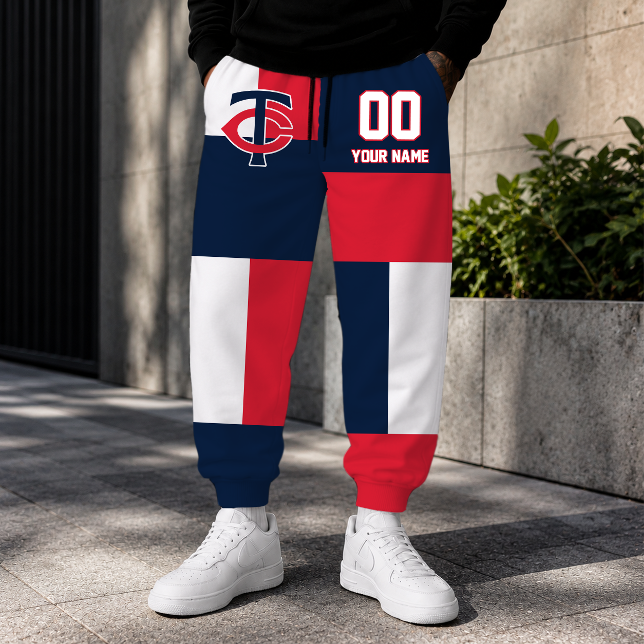 ELITE EDITION - NEW CUSTOMIZED MLB22 MTS MINNESOTA TWINS SWEATPANTS
