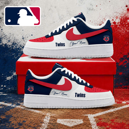 VIRAL EDITION - NEW CUSTOMIZED MLB22 MTS MINNESOTA TWINS AF1 SHOES