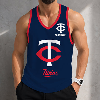 SPECIAL EDITION - NEW CUSTOMIZED MLB22 MINNESOTA TWINS UNISEX TANK TOP