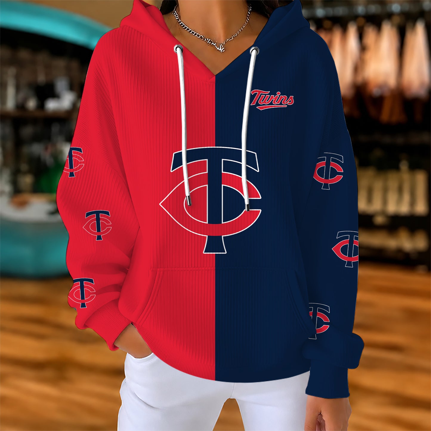 [FLASH SALE] NEW CUSTOMIZED MLB22 MTS MINNESOTA TWINS RIBBED HOODIE & SWEATSHIRT