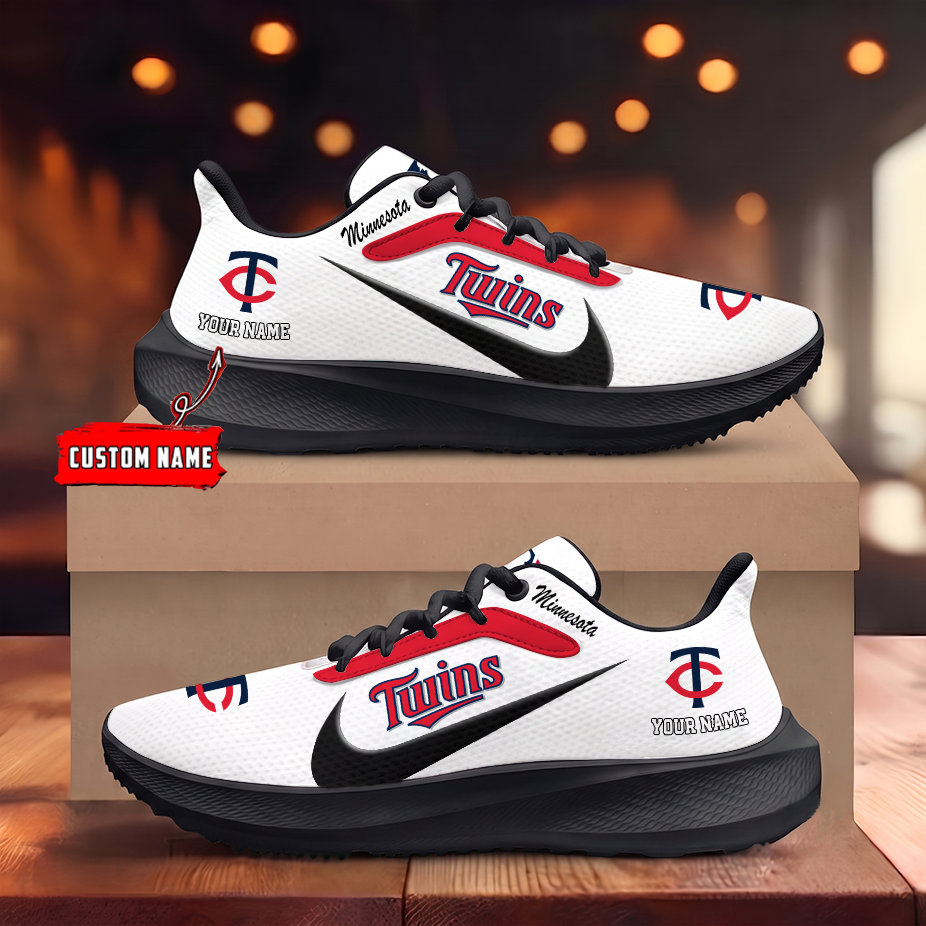 [FLASH SALE] NEW CUSTOMIZED MLB22 MTS MINNESOTA TWINS ROAD RUNNING SHOES