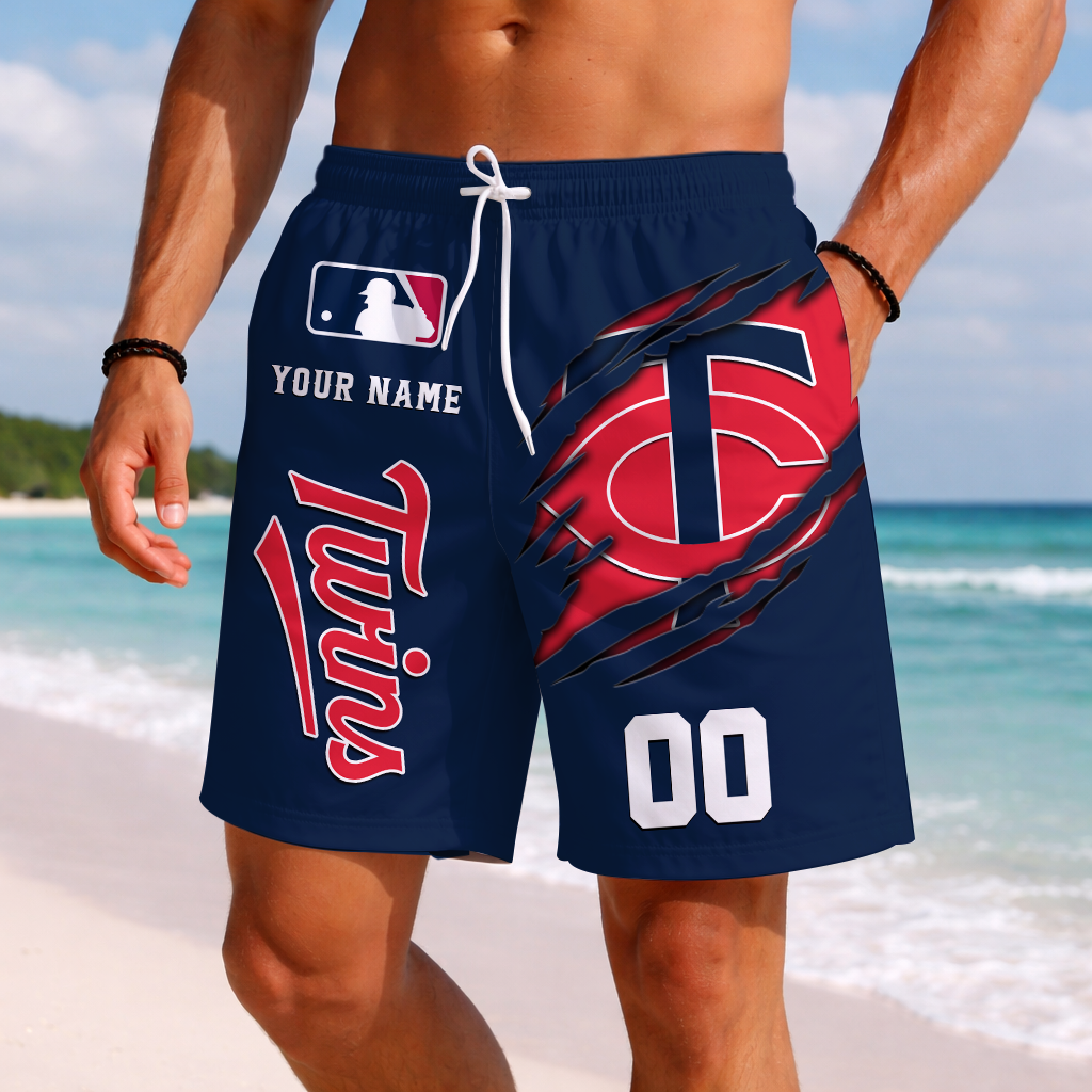 LIMITED EDITION - NEW PREMIUM MLB22 MTS MINNESOTA TWINS SHORT PANTS