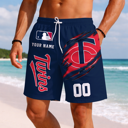 LIMITED EDITION - NEW PREMIUM MLB22 MTS MINNESOTA TWINS SHORT PANTS